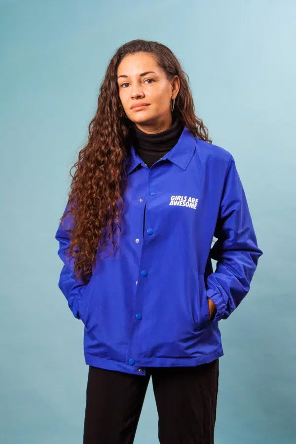 Girls are Awesome Coach Jacket Blue