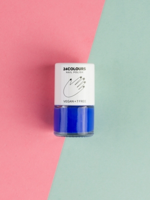 24 Colours Vergan nail polish MAKE WAVES azur blue