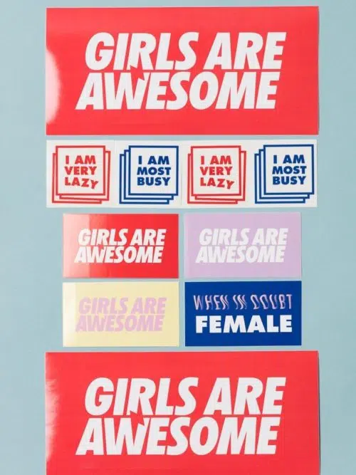 Girls are Awesome Sticker Pack Large