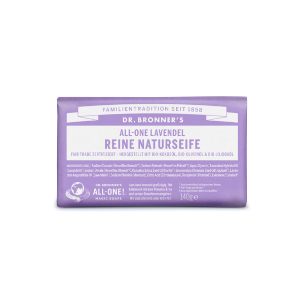 Dr-Bronners-Natural Soap-Soap-Lavender-140g