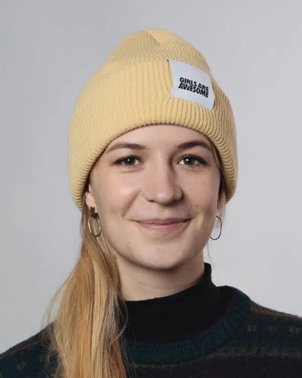 Girls are Awesome Merino Icon Beanie gelb