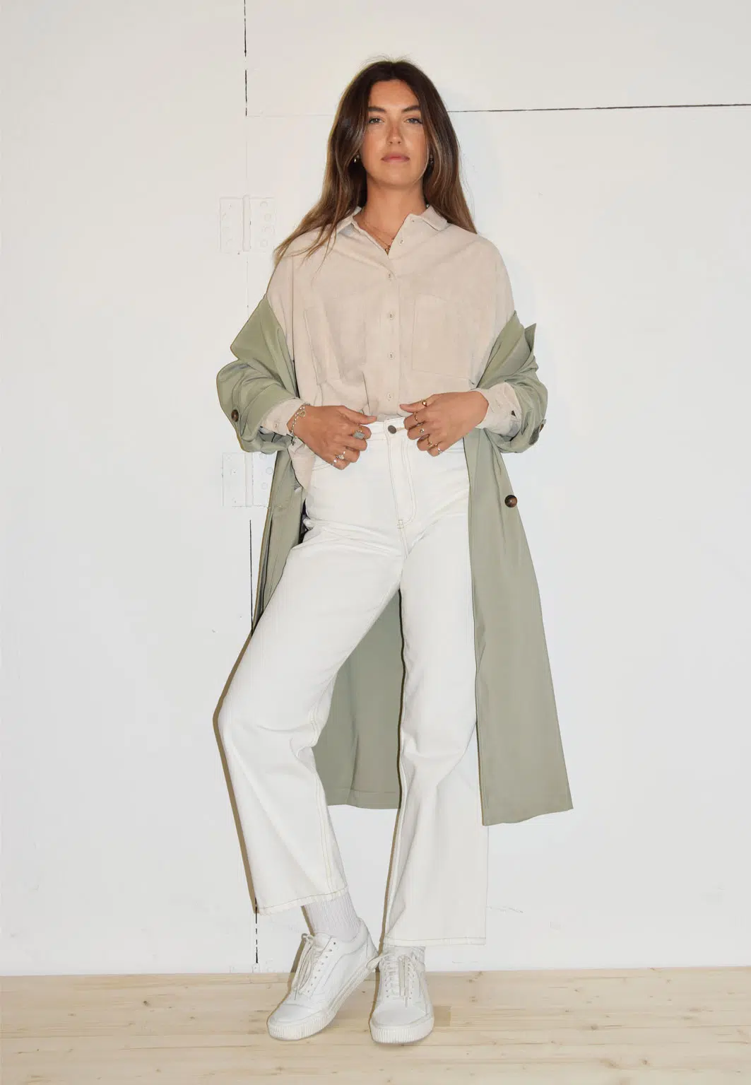Trenchcoat hellgrün