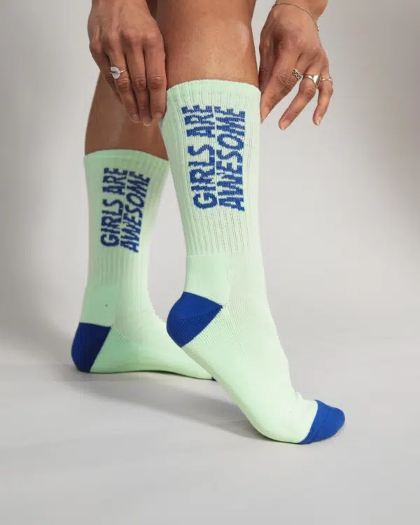 Girls are Awesome Socks Kinda Sporty jade
