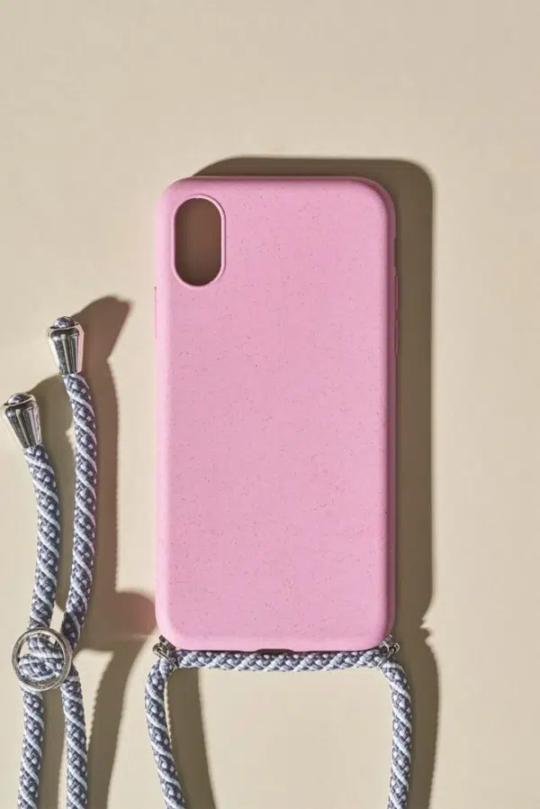 24 Colours Handykette Biologisch abbaubar rosa iPhone X/XS