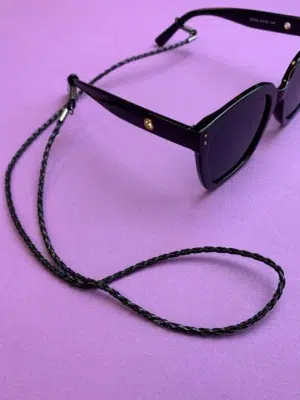 24 colors sunglasses chain black