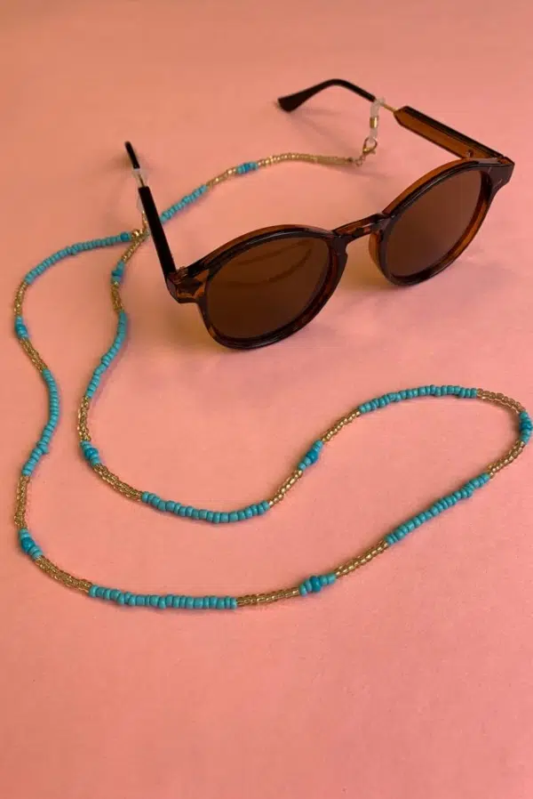 24 colors sunglasses chain turquoise