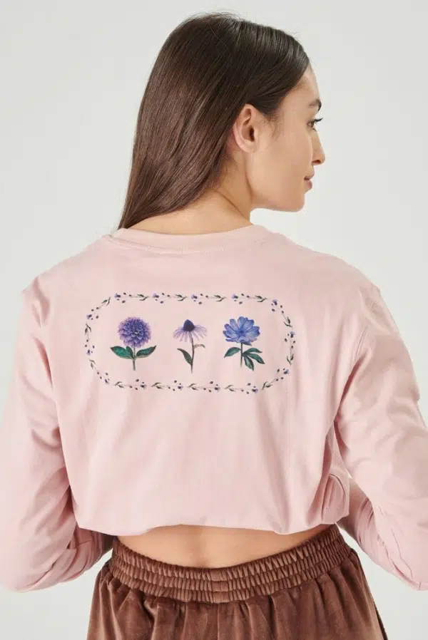 24 Colors long sleeve shirt rose