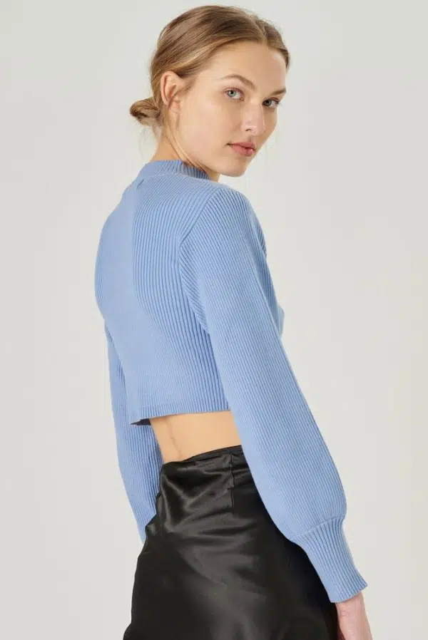 24 colors knitted sweater light blue