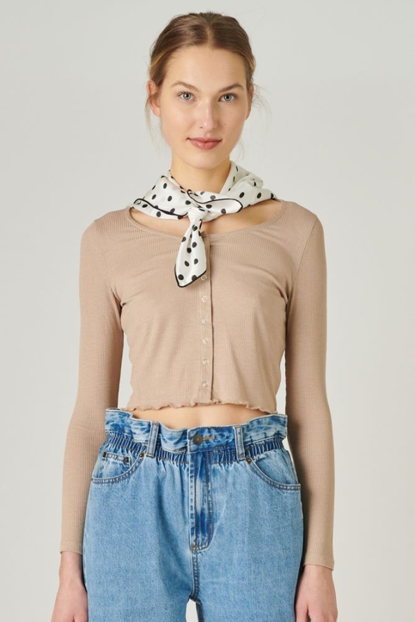 24 colors cardigan beige