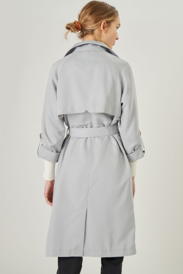 24 colors trench coat light blue