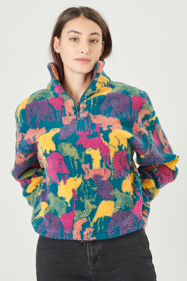 24 colors fleece sweater multi