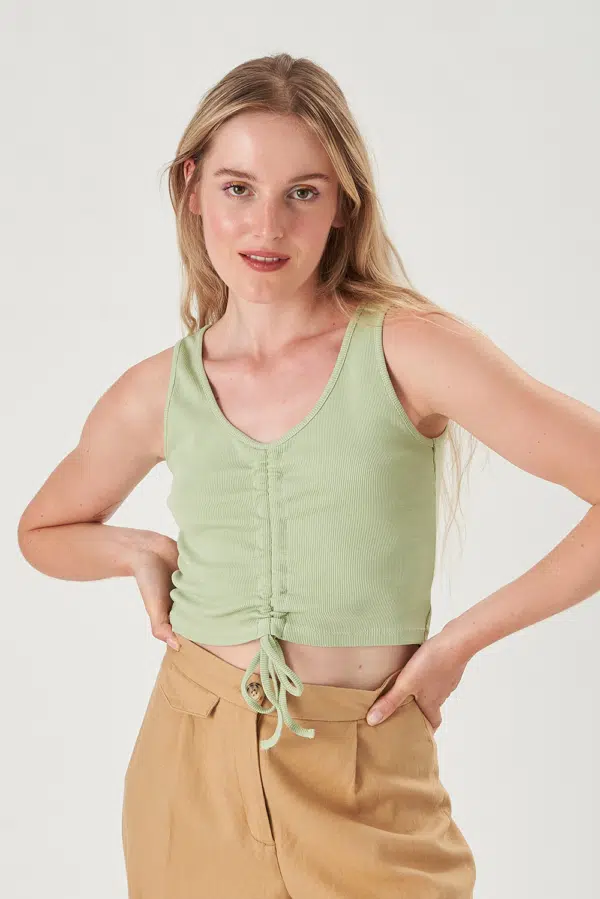 24 Colors top with drawstring mint