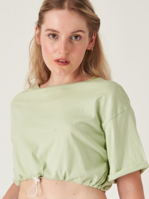 24 Colours Shirt mit Tunnelzug mint