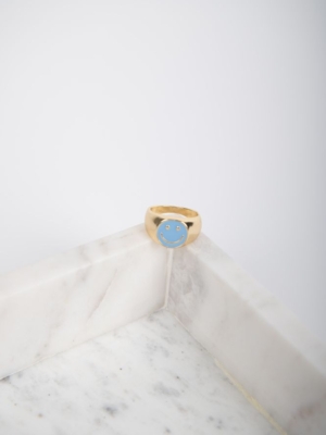 smiley face ring