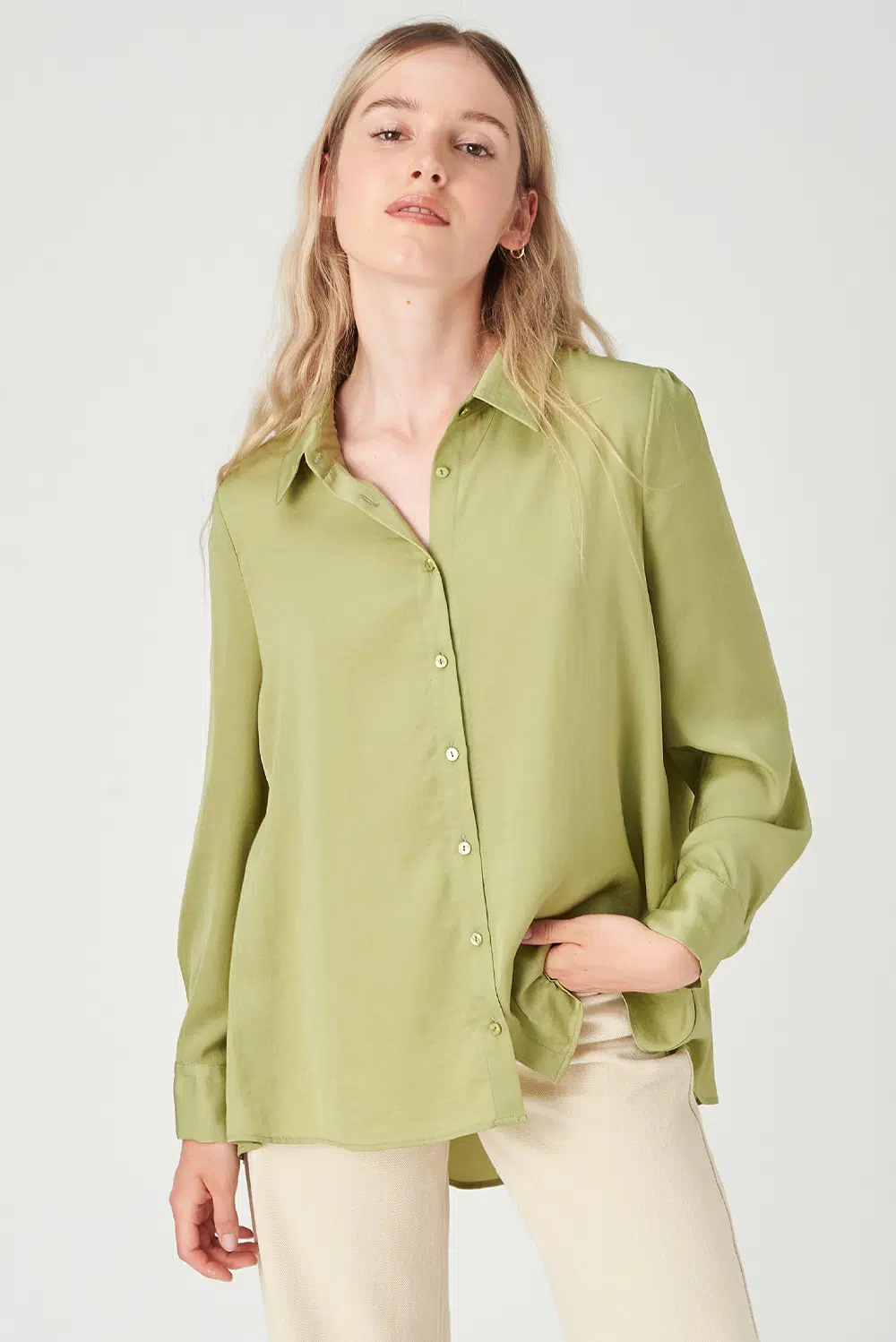 24 Colors blouse light green
