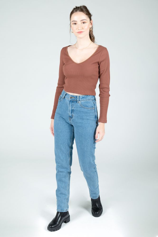 24 Colours Mom Jeans light retro - 24 Colors Shop
