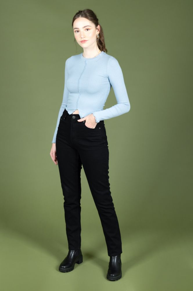 24 Colors Mom Jeans black - 24 Colors Shop