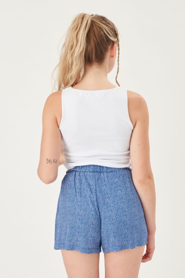 24 Colours Shorts gemustert blau
