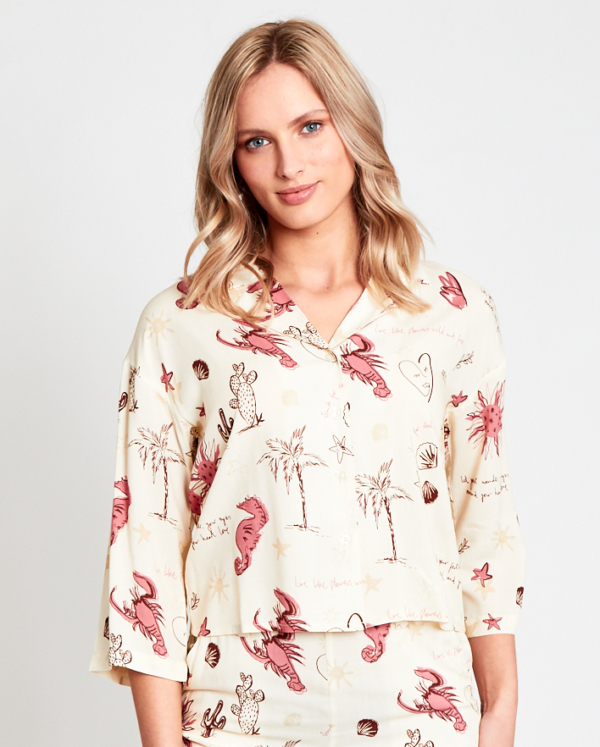 Native Youth Shirt creme weiss