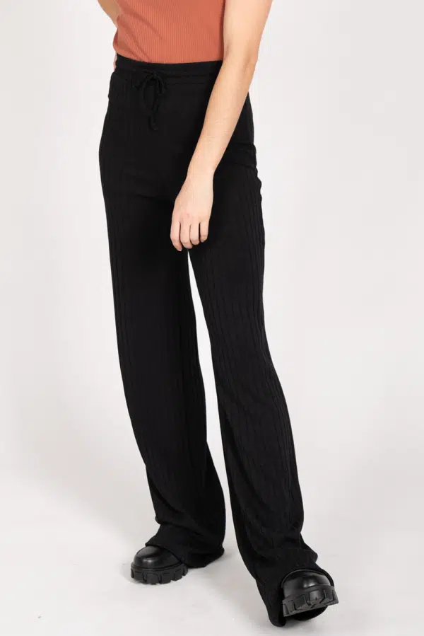 24 Colours Knitpant black