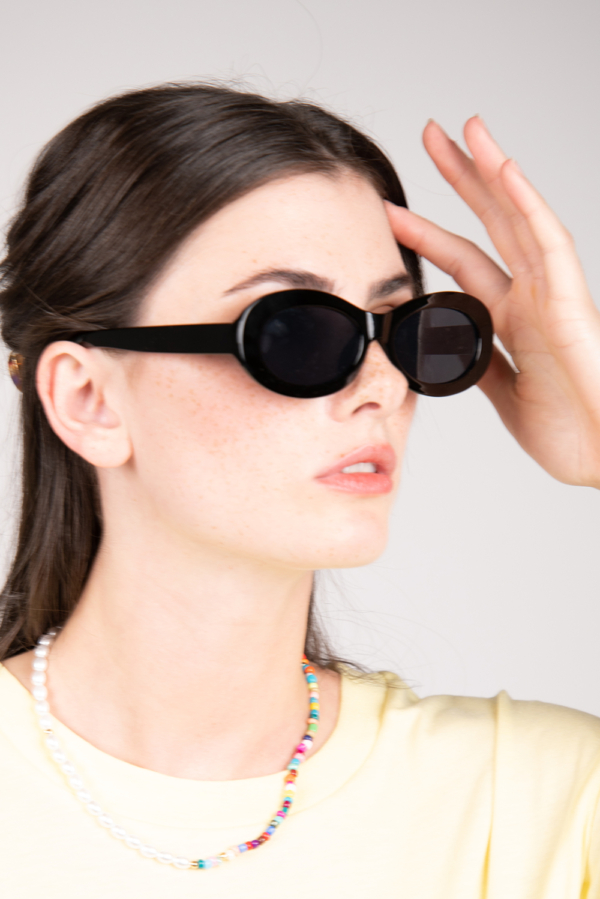 24 Colours Sonnenbrille schwarz