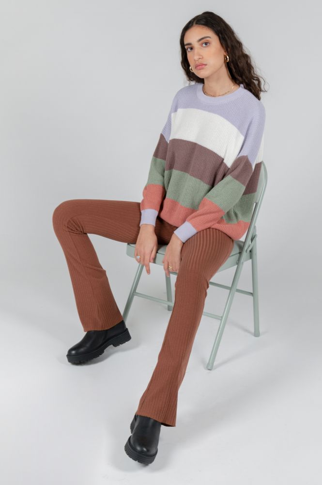 24 Colours Knitsweater pastell striped