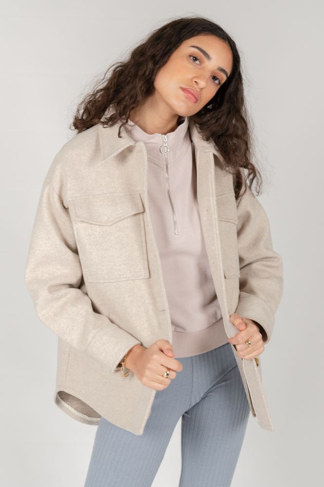 24 Colours Oversized Jacket beige