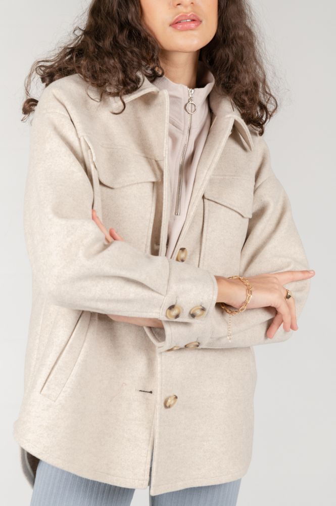 24 Colours Oversized Jacket beige 24 Colours Oversized Jacket beige