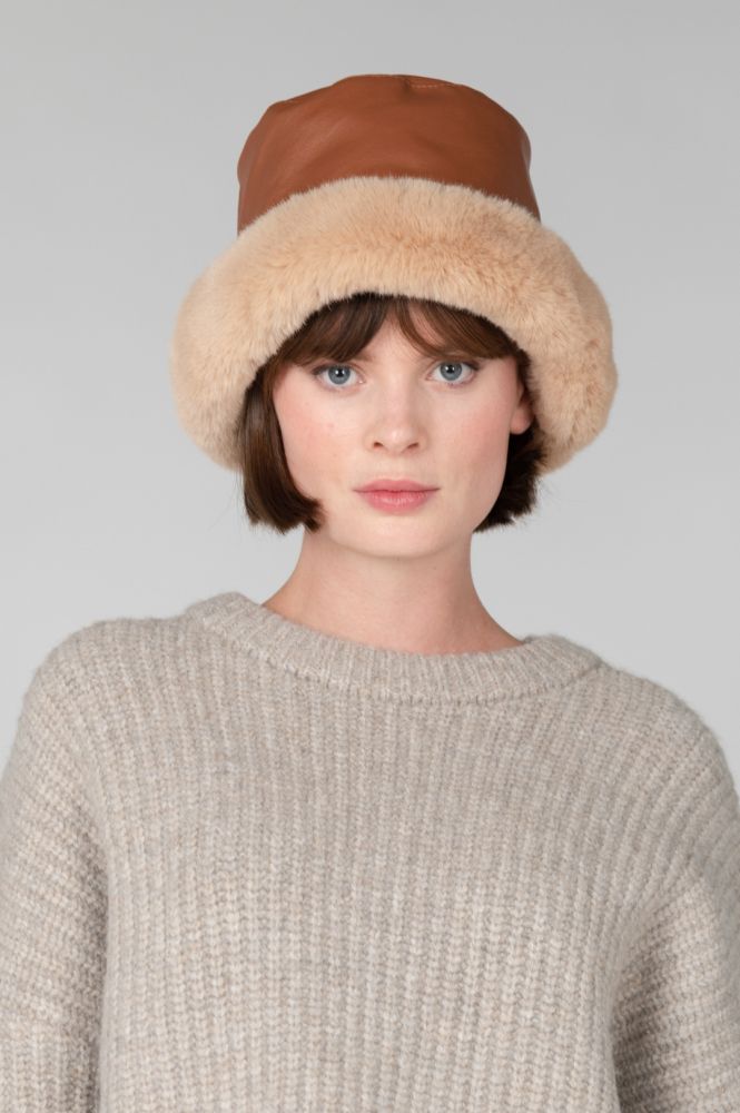 24 Colours Bucket Hat Faux Leather