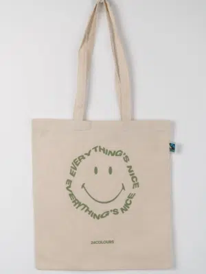 24 Colours Jutebeutel Smiley