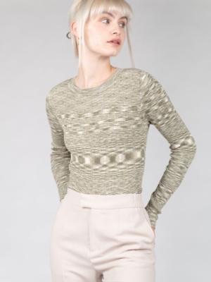 24 Colours knit sweater thin green