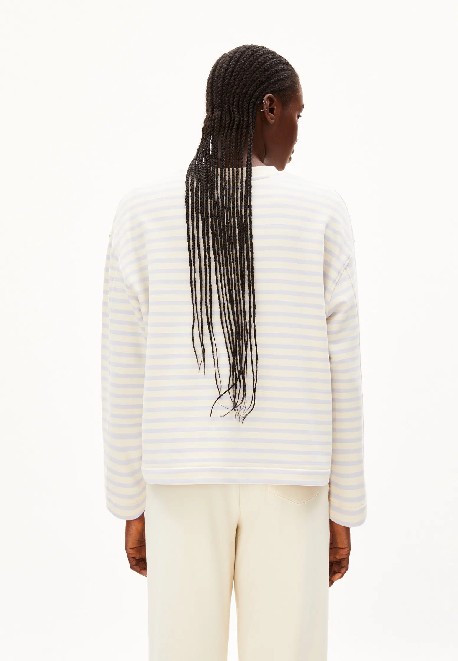 Armedangels Pullover Frankaa Stripe morning sky-undyed