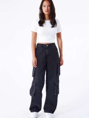 Dr.Denim Donna Multi Cargo Pant black used