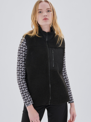 24 Colours Teddy vest black