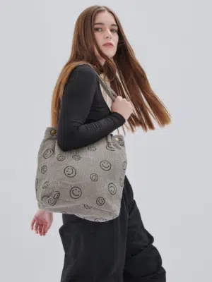 24 Colours bag with smileys gray