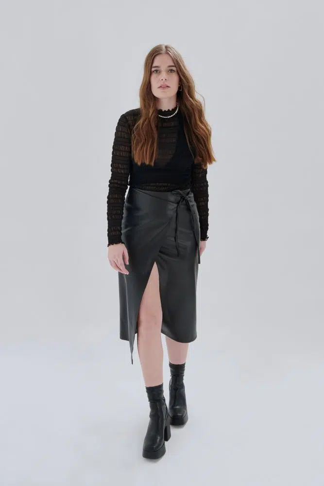 24 Colours skirt in leather look