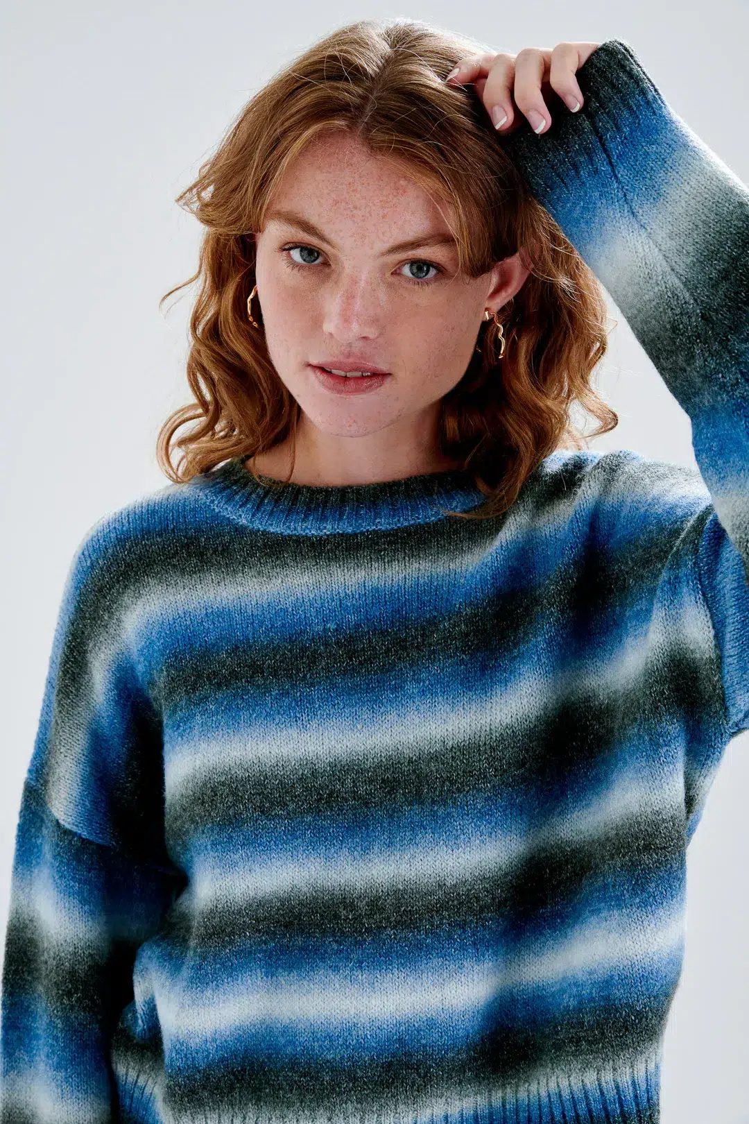 24 Colours knit sweater blue
