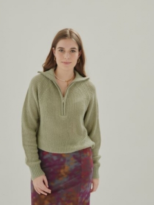 24 Colours Strcik sweater mint