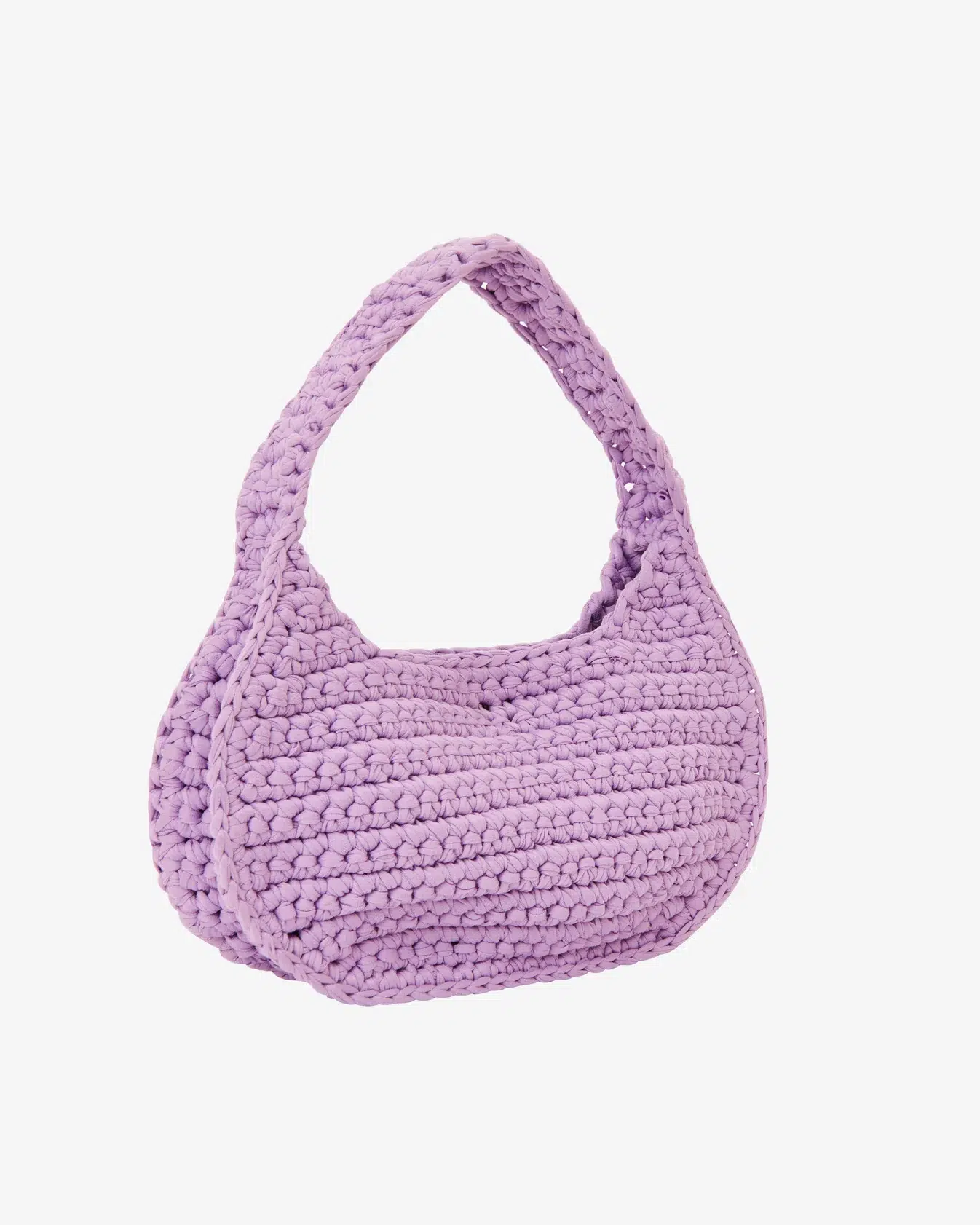 Hvisk Handtasche Sand Crochet lila