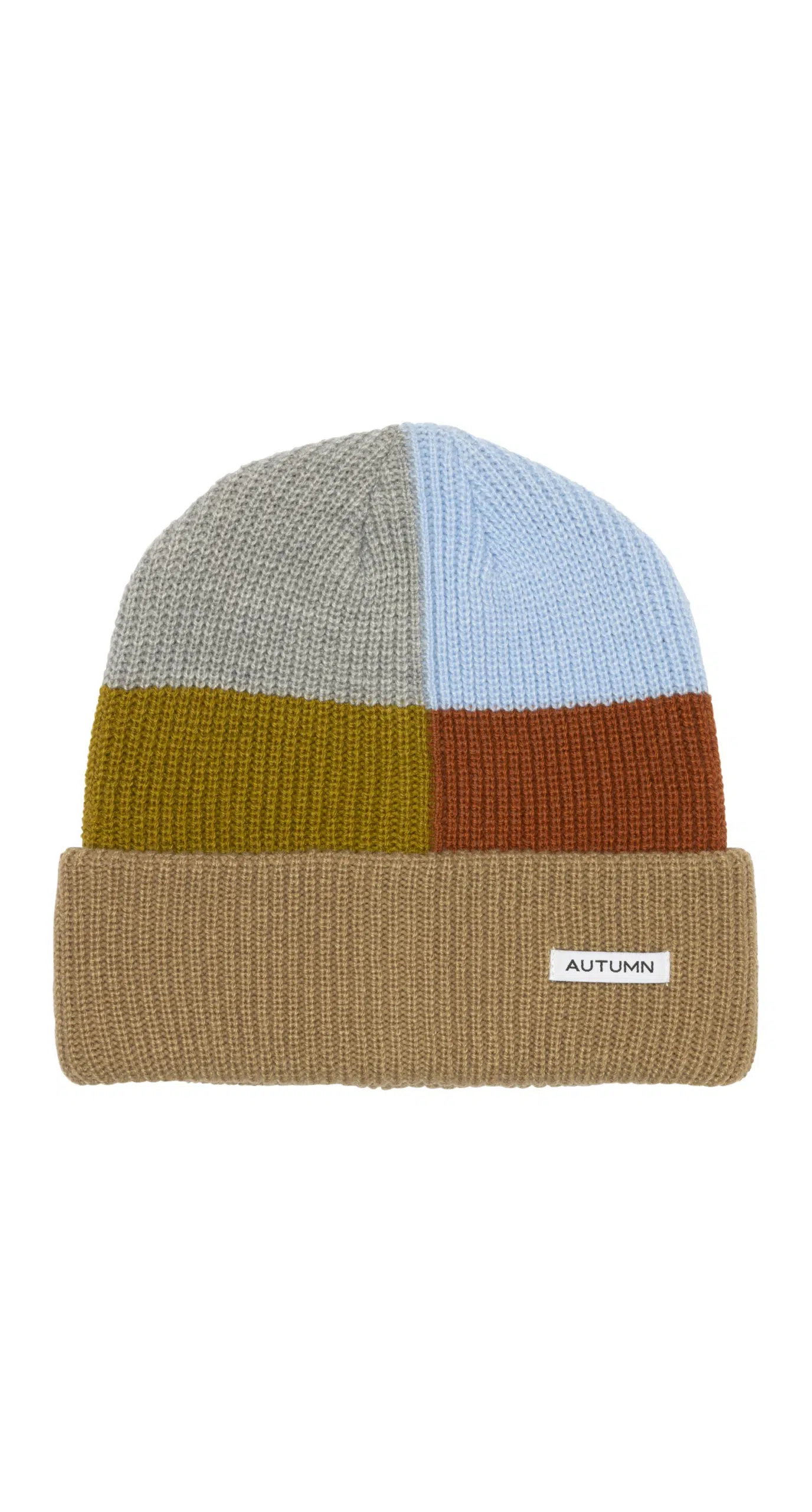 Autumn Beanie patchwork khaki