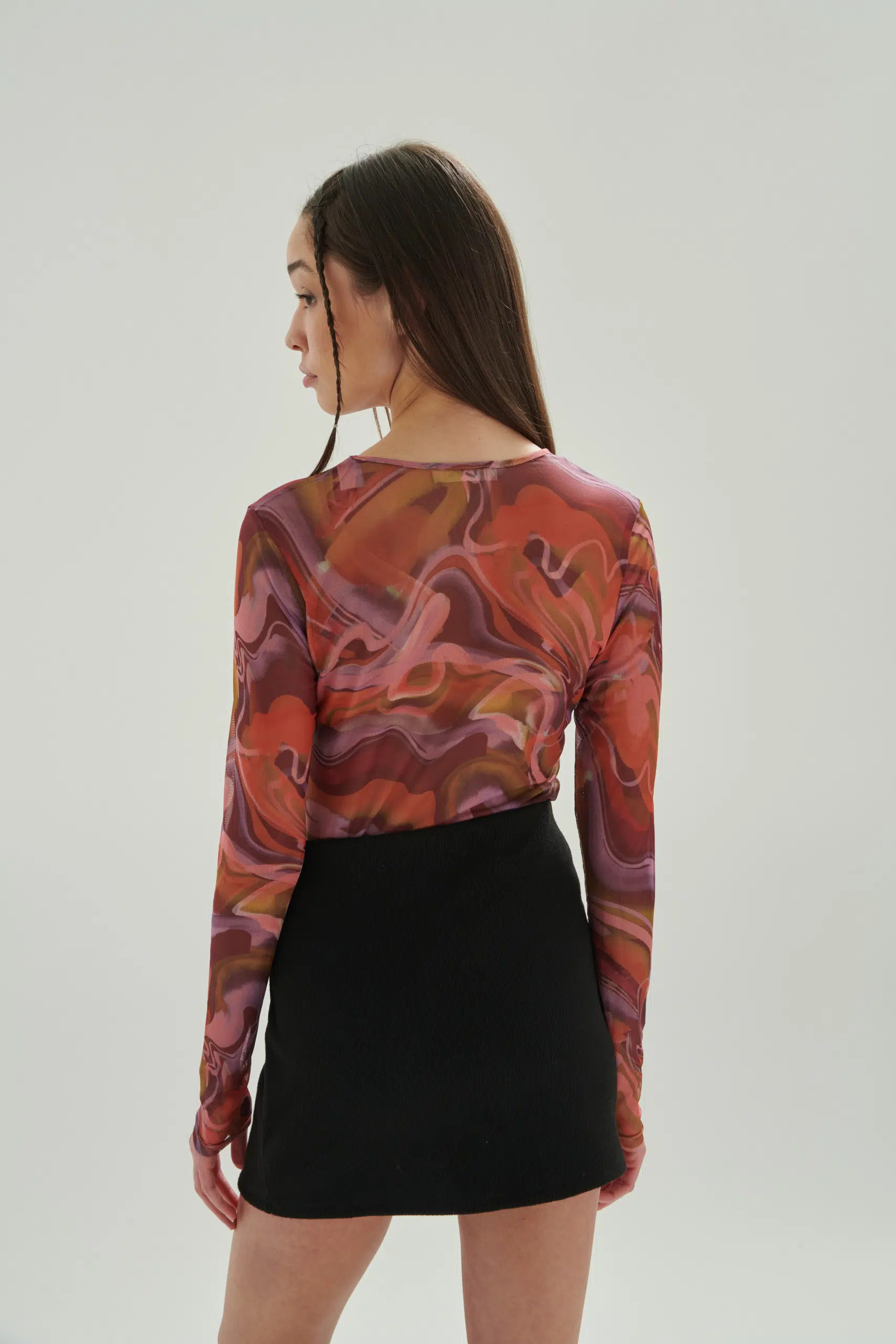 24 Colours Langarmshirt gemustert