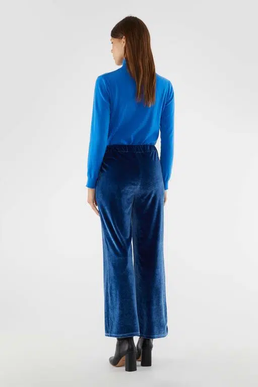Compania Fantastica velvet pants blue