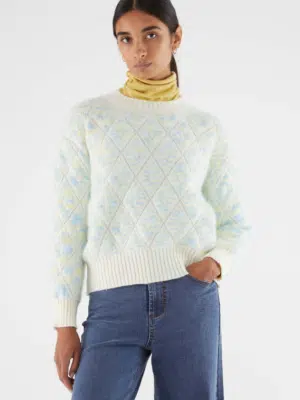 Compania Fantastica knit sweater light blue