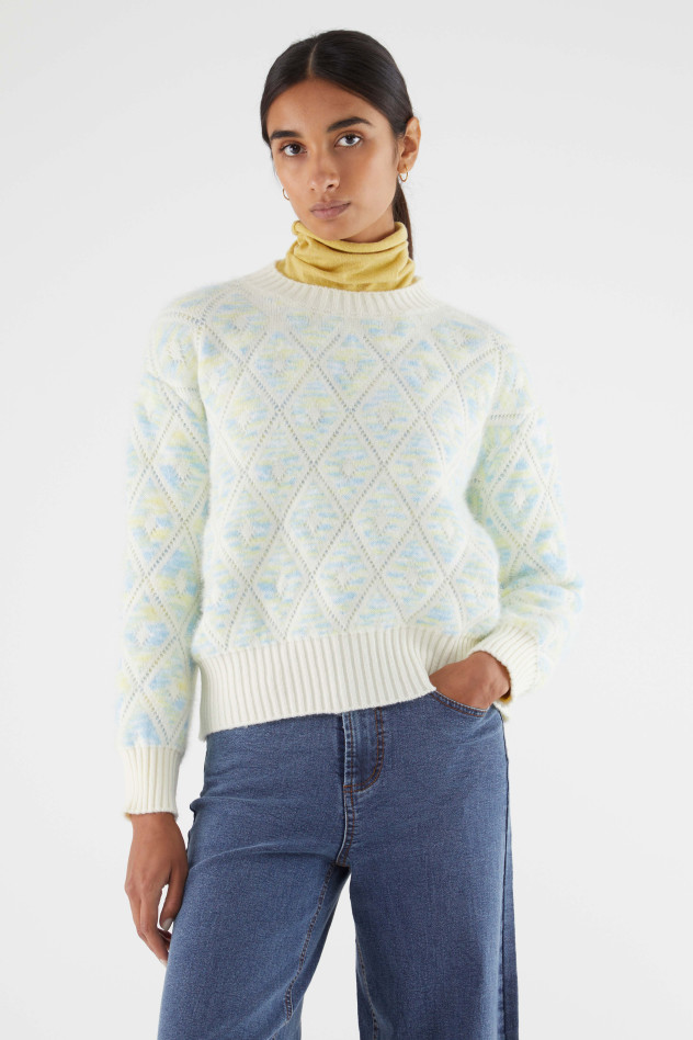 Compania Fantastica knit sweater light blue