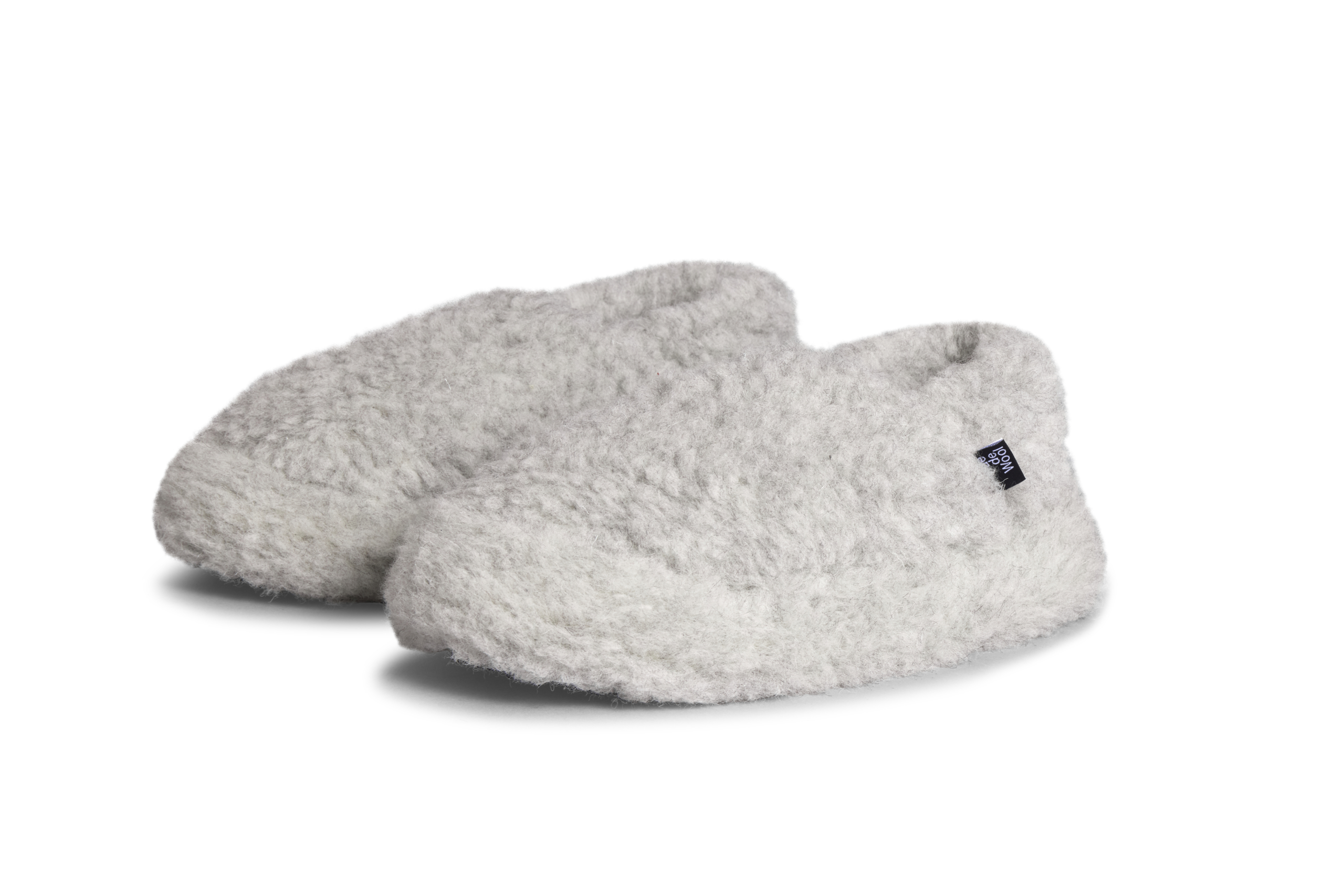 Rue de Wool Nordic Hausschuhe foggy grey/ foggy grey