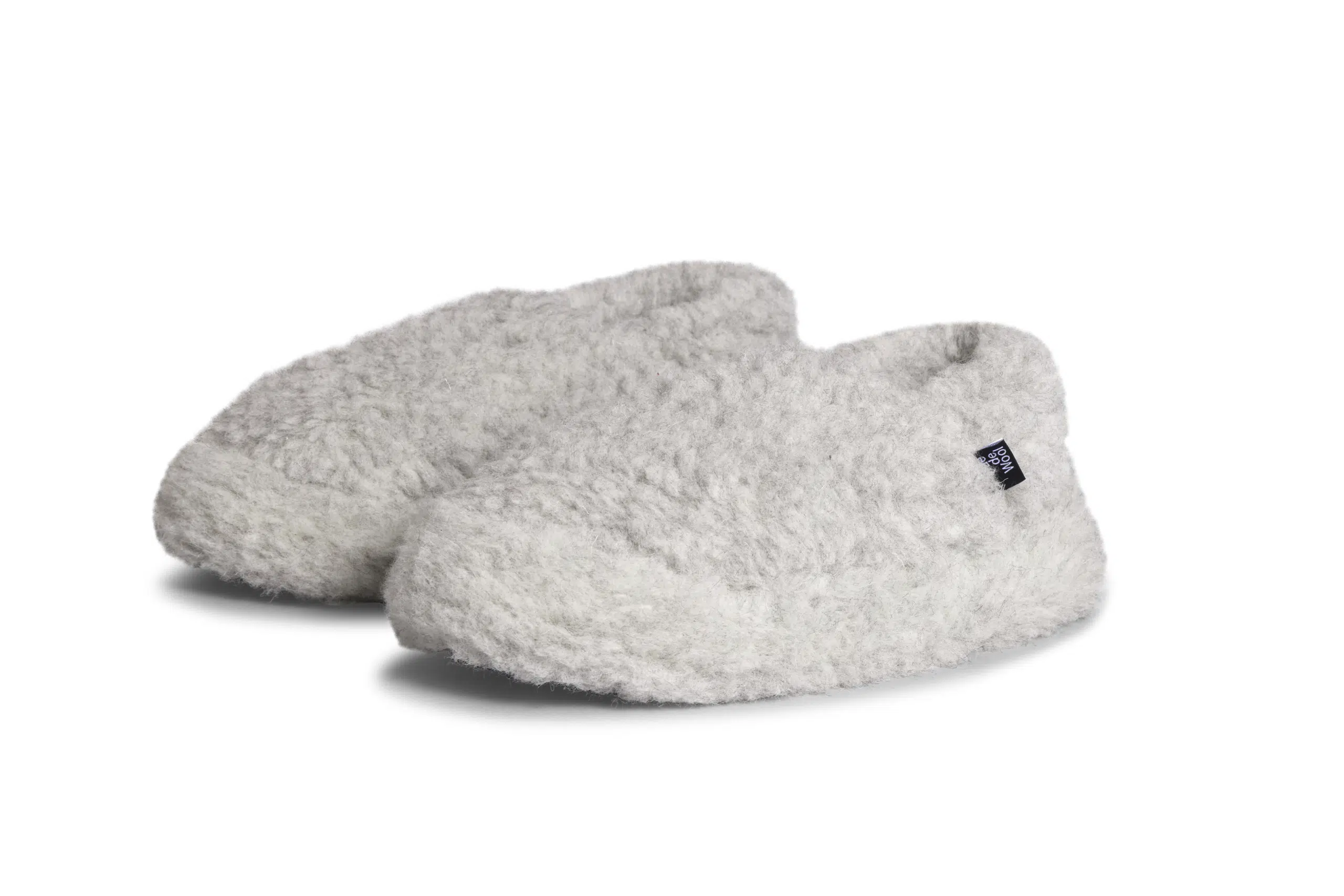 Rue de Wool Nordic Hausschuhe foggy grey/ foggy grey