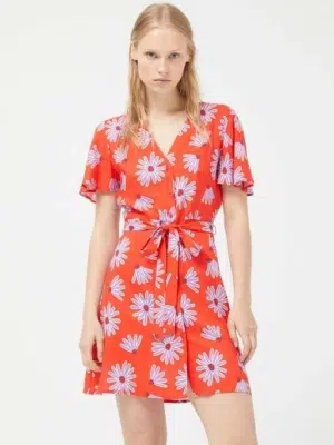 Compania Fantastica Kleid mit Blumen rot