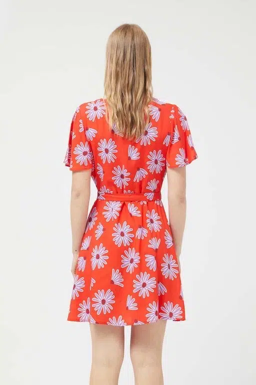 Compania Fantastica Kleid mit Blumen rot