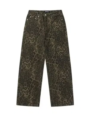 Leoparden Jeans Muster Leopradenjeans