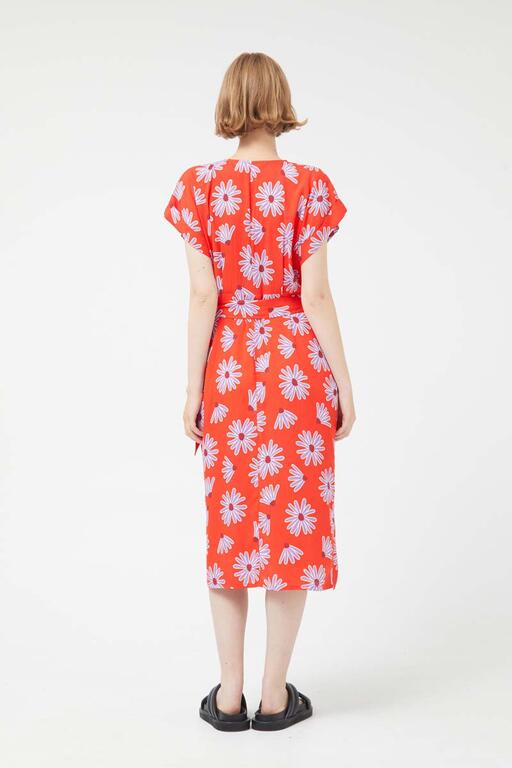 Compania Fantastica Kleid lang mit Blumen rot